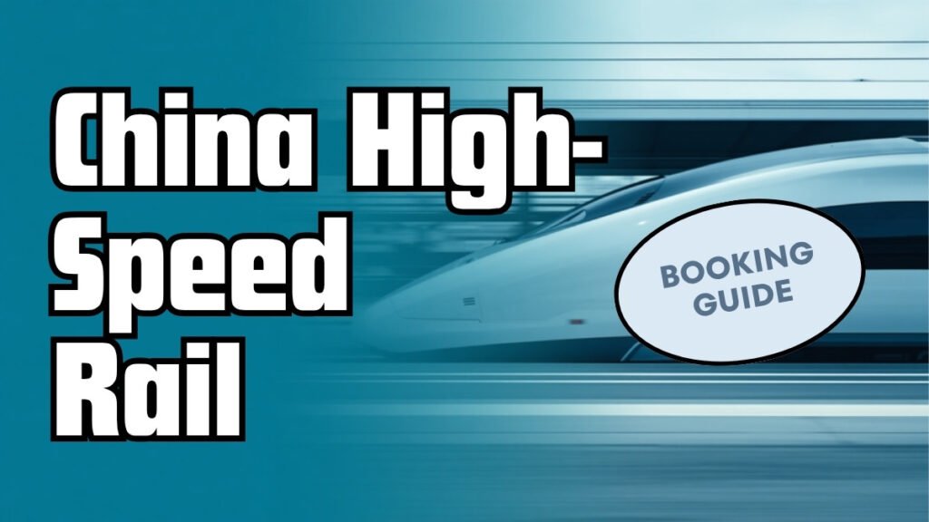 A Chinese high-speed bullet train at a modern railway station platform